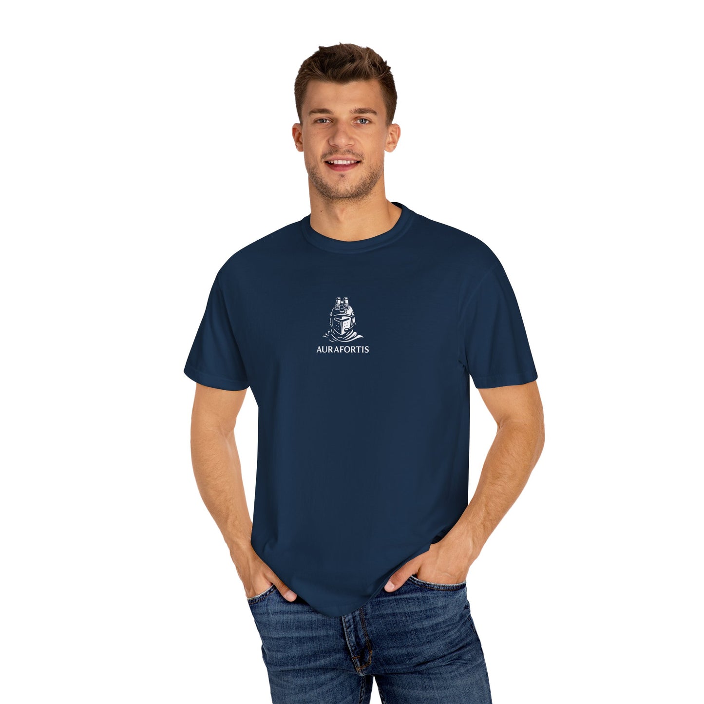 T-shirt bleu Strong Man